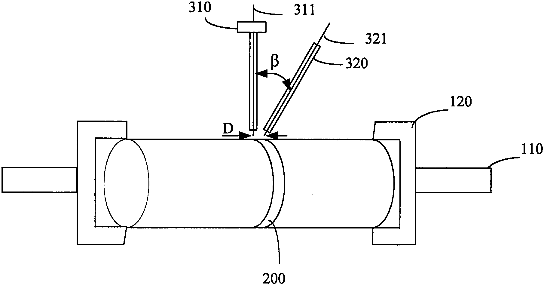 种镀锌钢管的激光62电弧复合焊接的装置,能提高焊缝质量和焊接效率