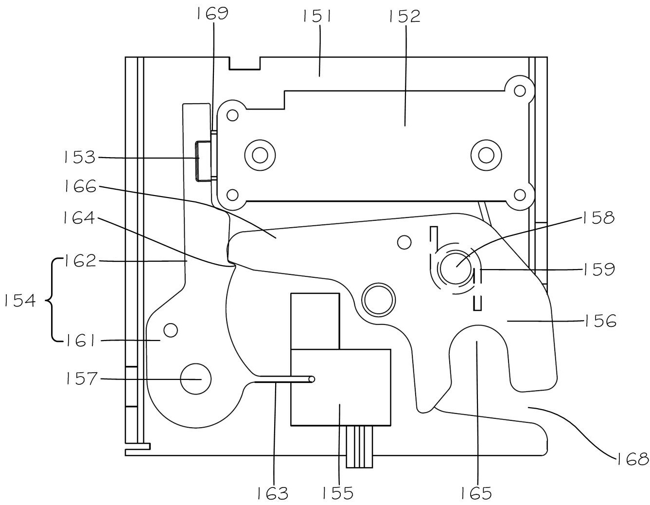 cn207761460u_骨灰盒存放架应急机械锁开启结构有效