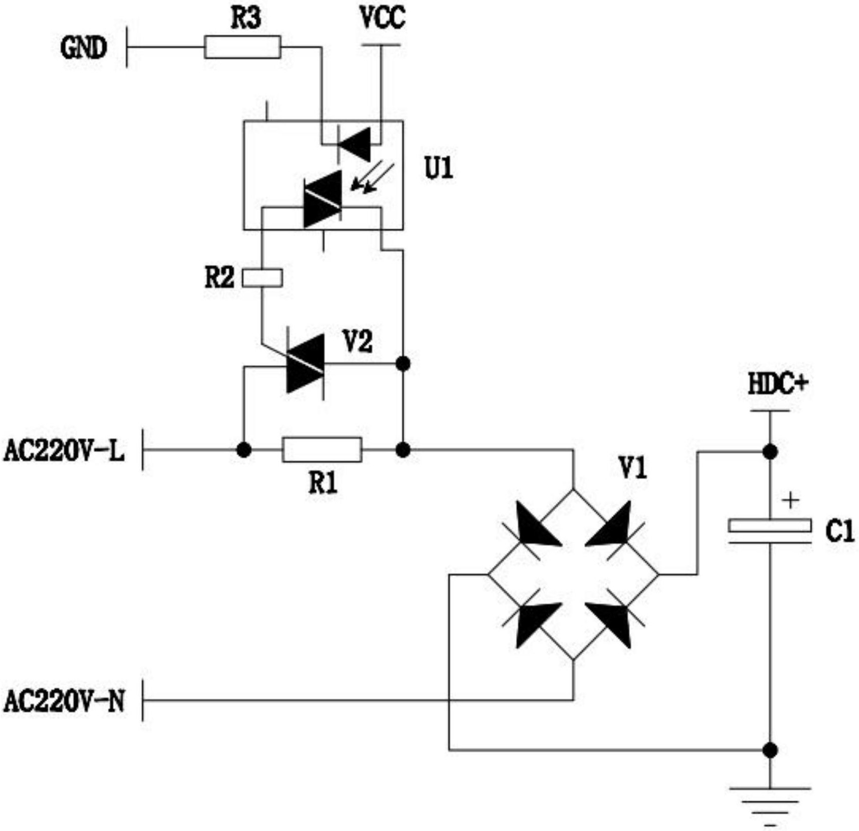 一种防开机浪涌电流电路