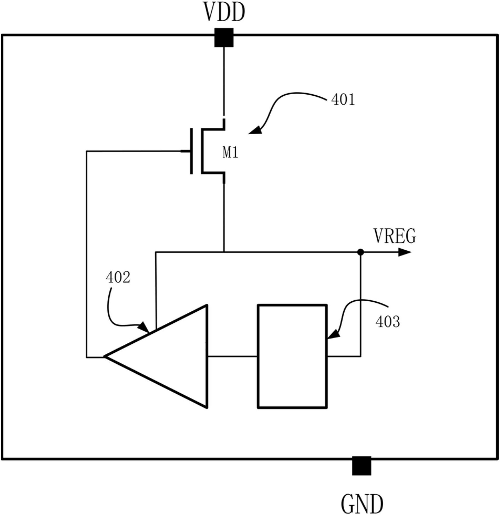 高压霍尔位置传感器芯片稳压电路