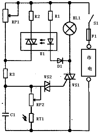 基於光耦隔離的戶外自動控制照明電路