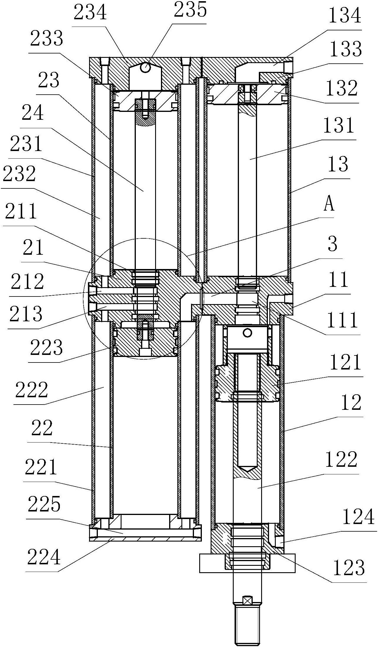 一种油气隔离型气液增压缸
