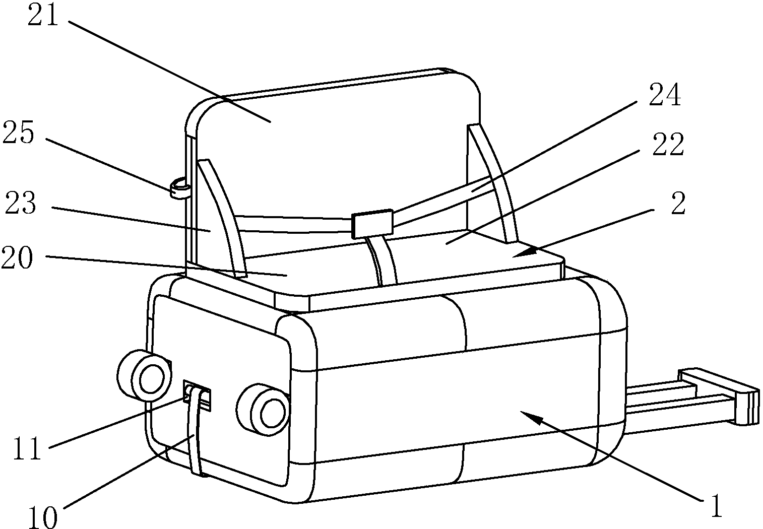 cn207837001u_多功能箱包失效