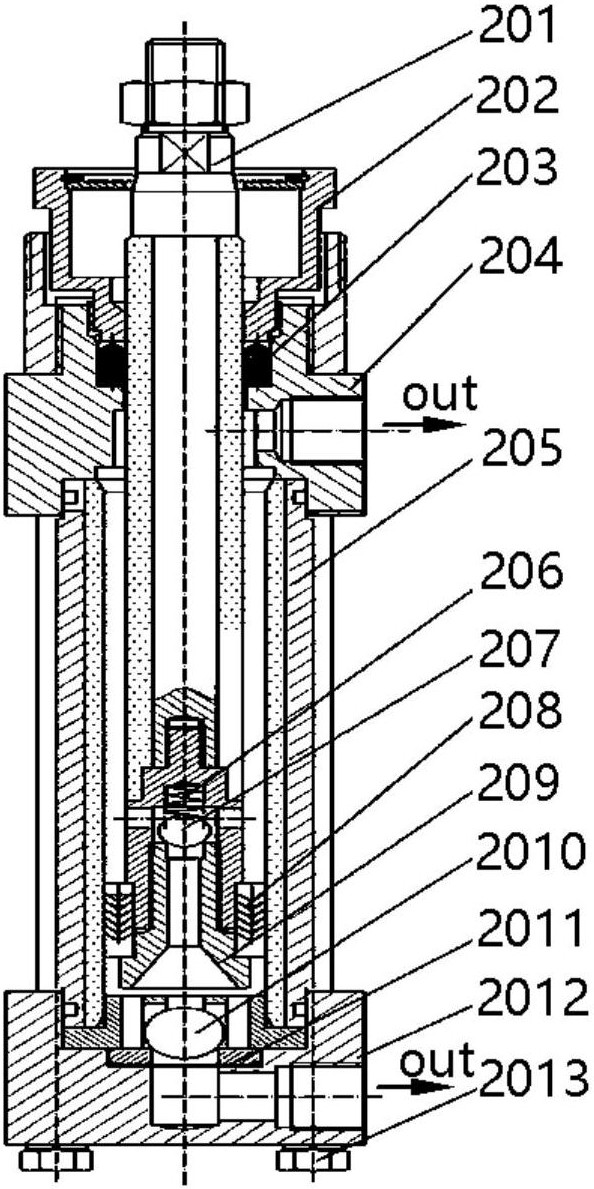 一种上下往复式双向出料柱塞泵