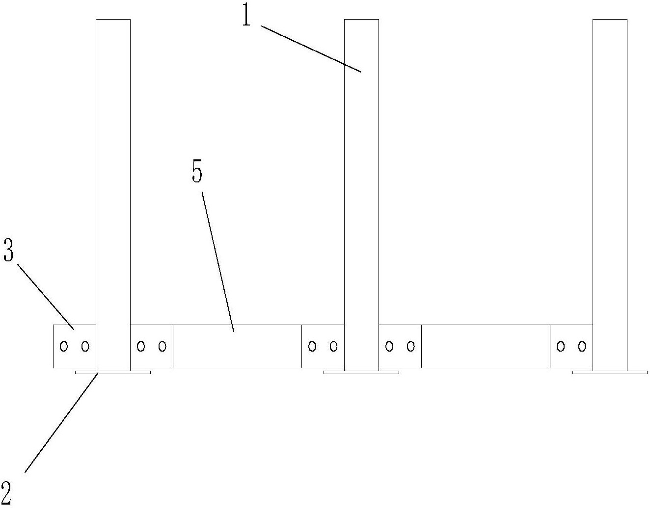 cn207858801u_一种简易拆装式直条钢筋堆放支架有效