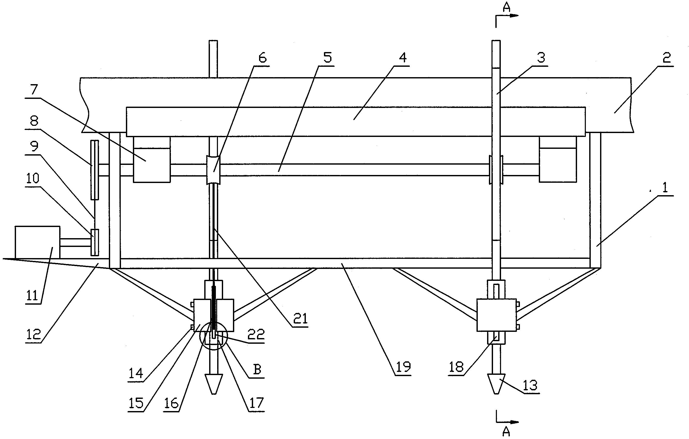 指针式喷灌机喷头高度调节装置