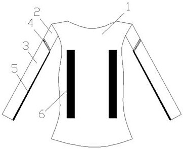 cn207885699u_一种带有防晒袖套的短袖有效