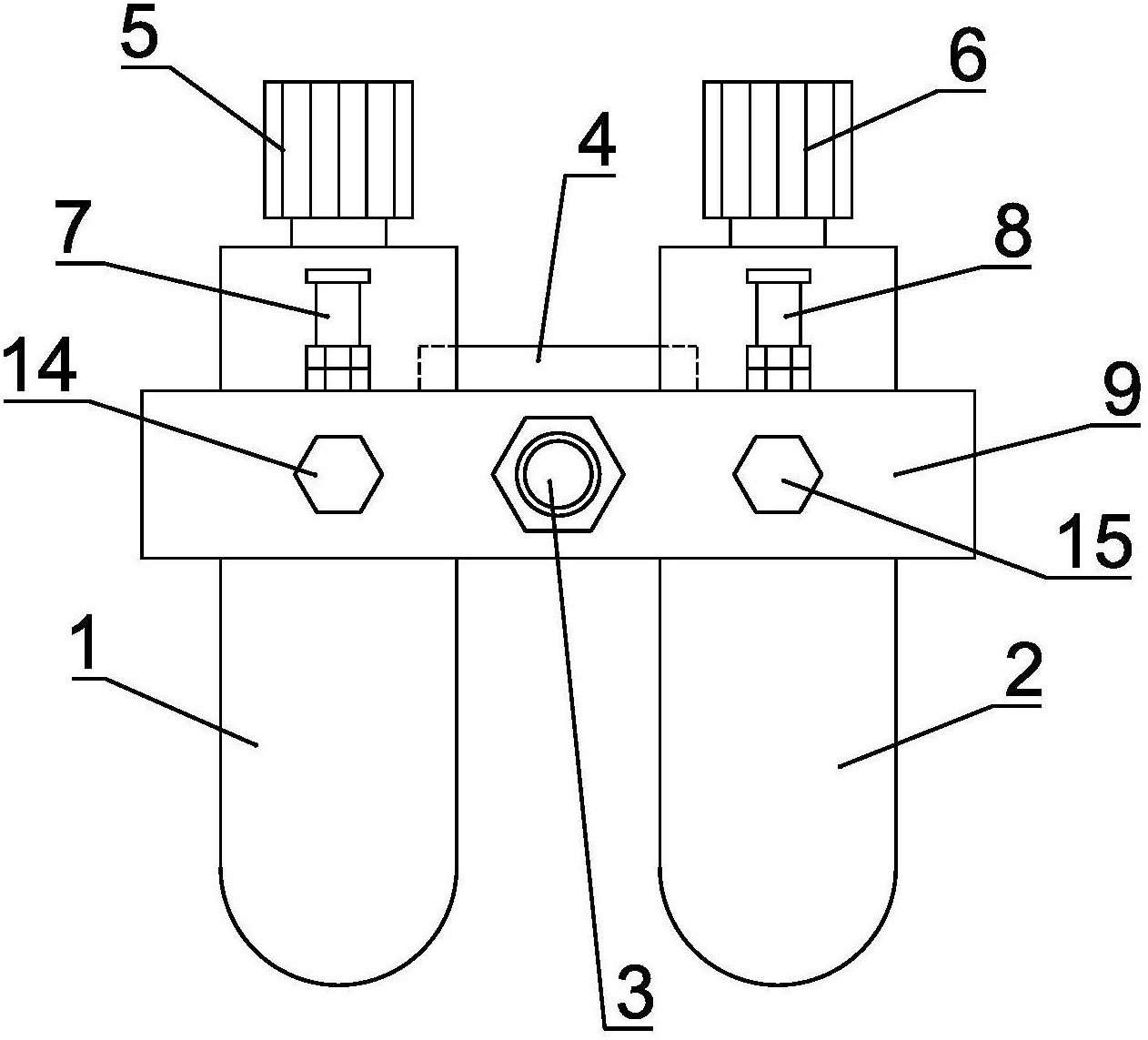 一种一备一用减压过滤装置