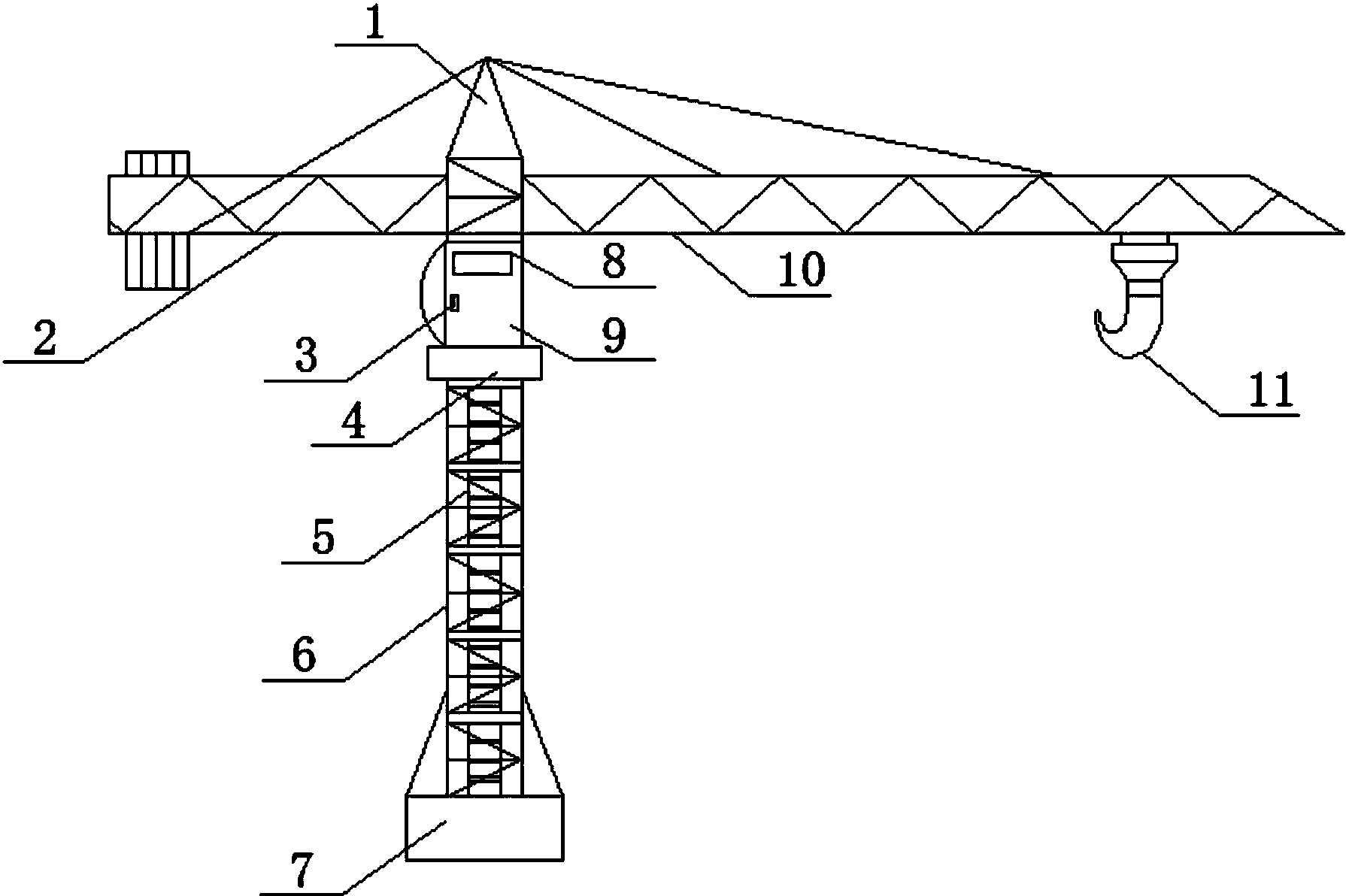 塔吊模型制作图纸图片