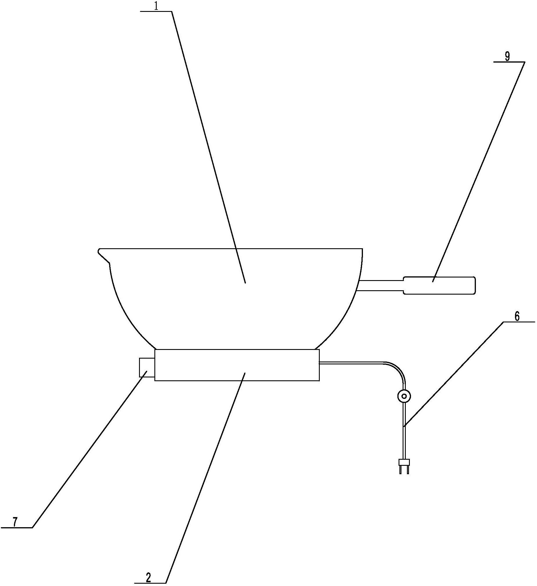 带有电热铁的蒸发皿
