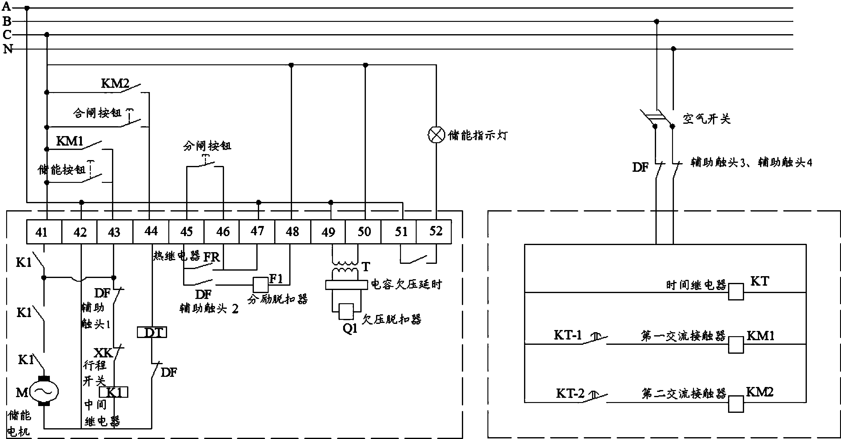 dw15-1600断路器接线图图片