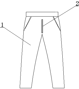 裤子门襟的画法图片