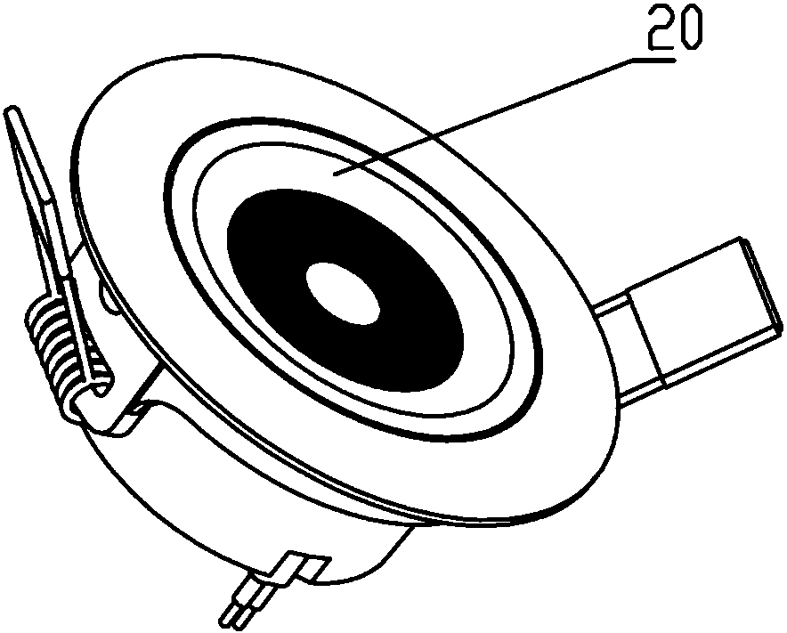 cn207945574u_一種新型一體化led控制射燈有效