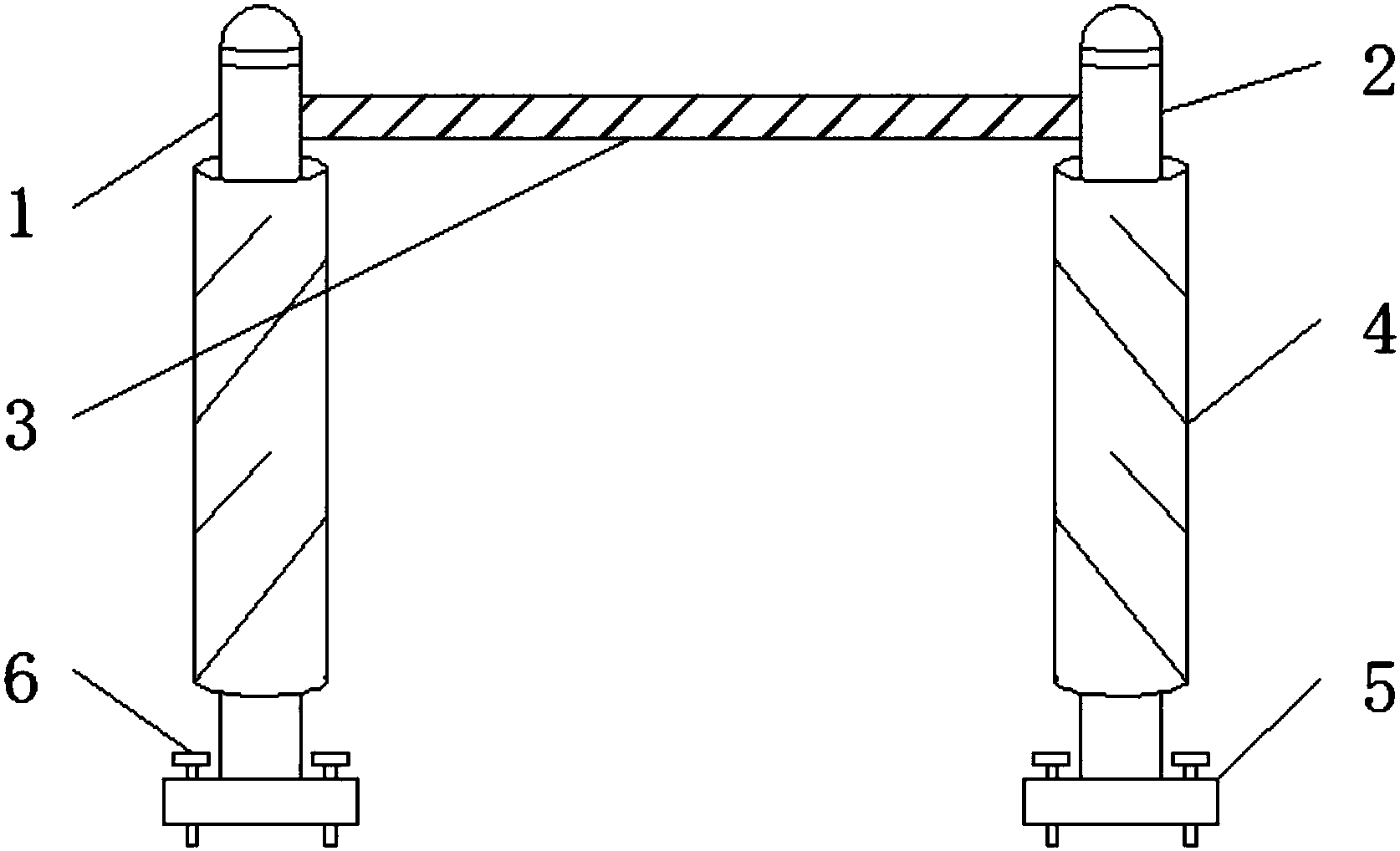 一种高中生用具有减压装置的单杠