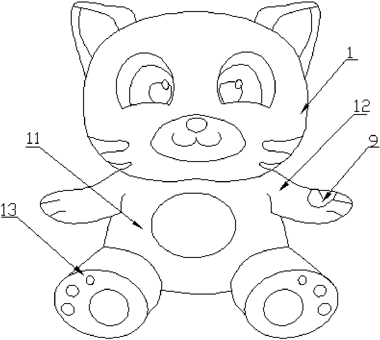 cn207950633u_一种毛绒玩具有效