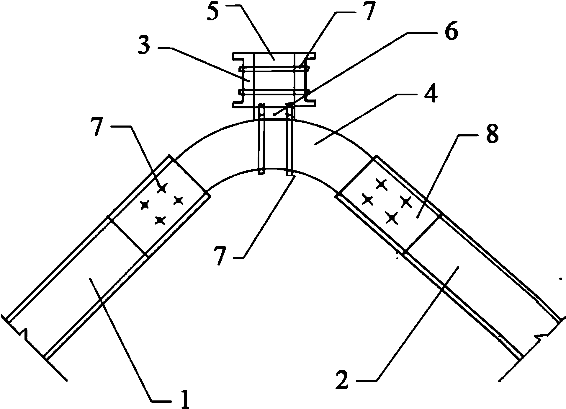 一种装配式十字梁架节点