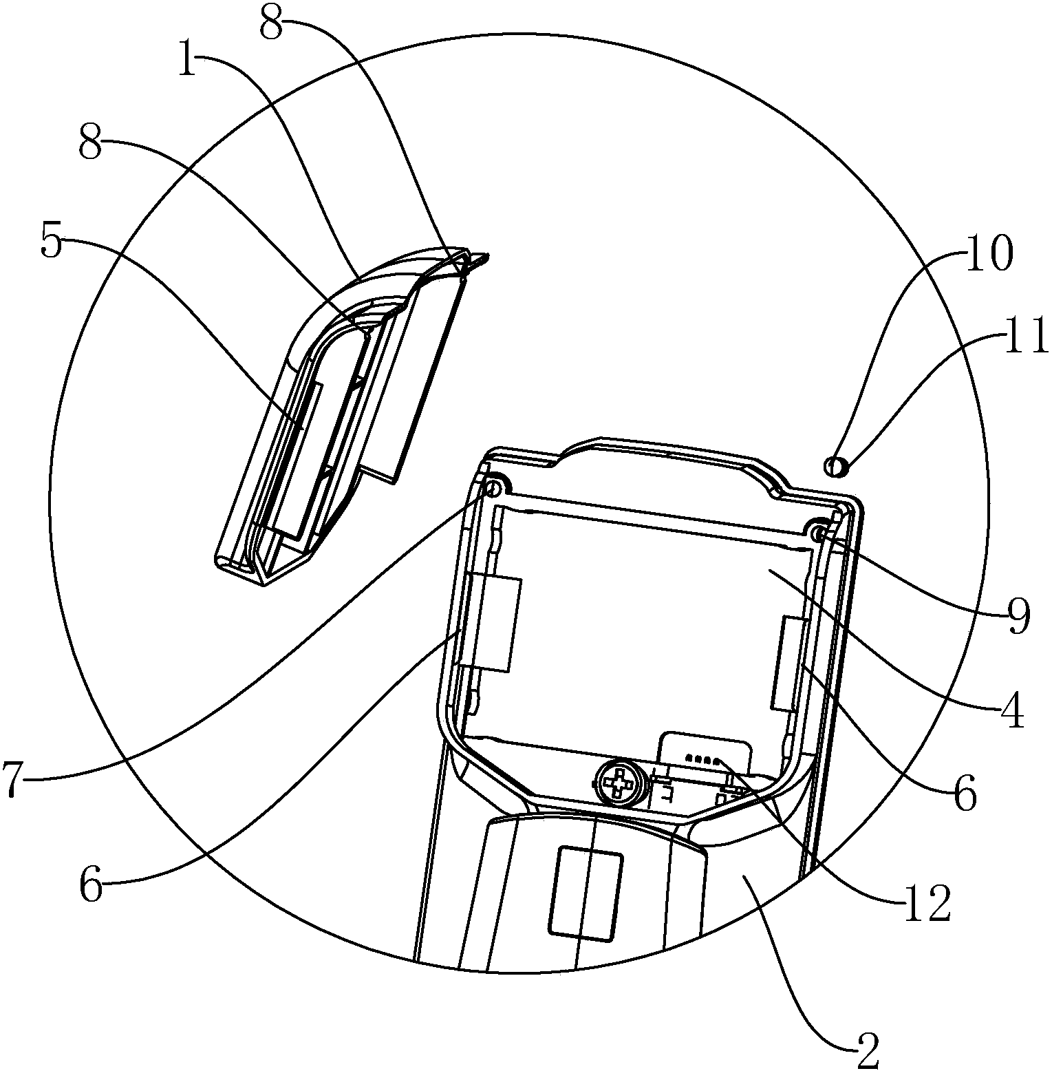 电池盖扣结构图图片