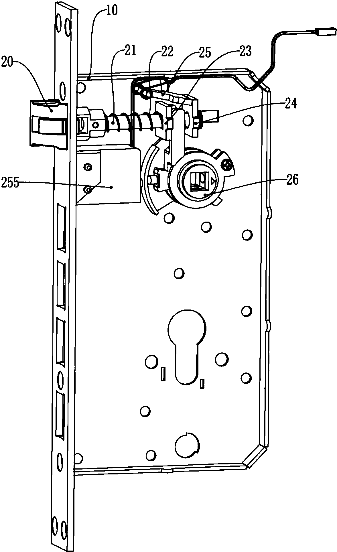 一种智能锁的快速换向机构