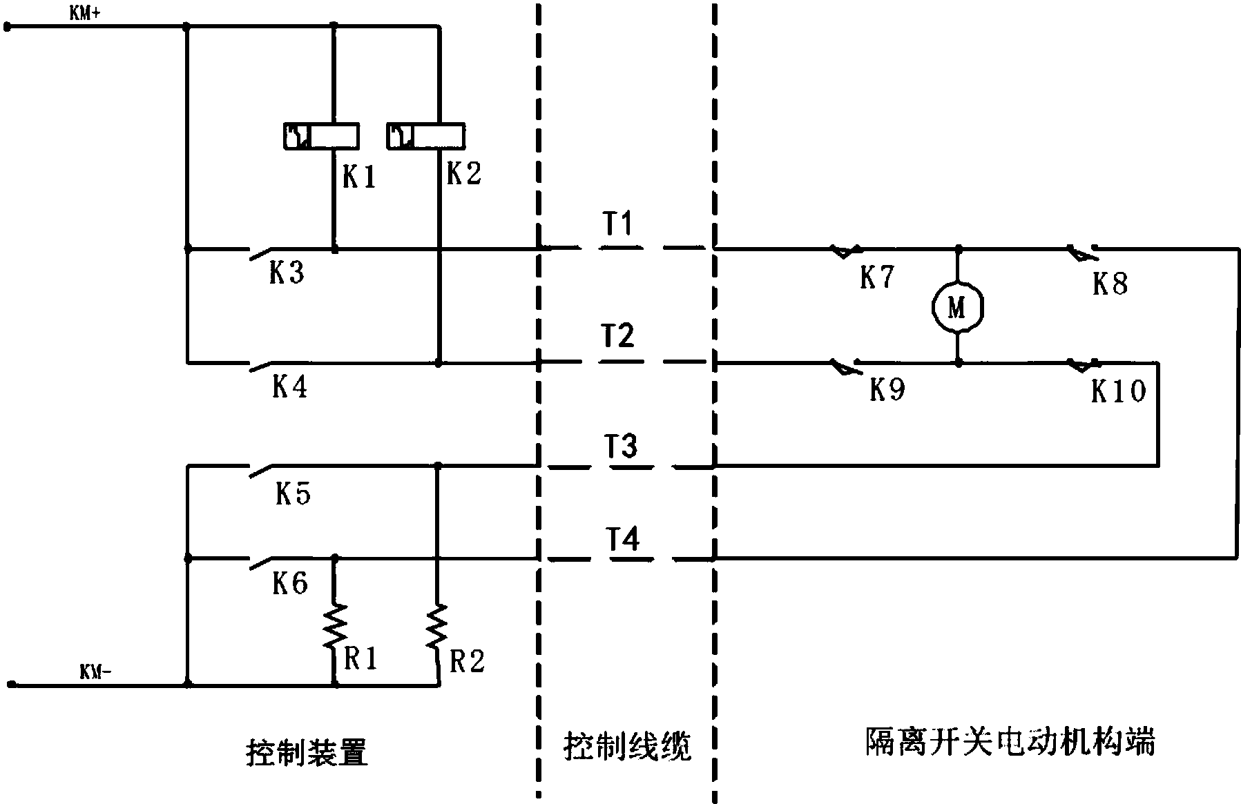 cn207968078u_一种四线制电动隔离开关的控制装置有效