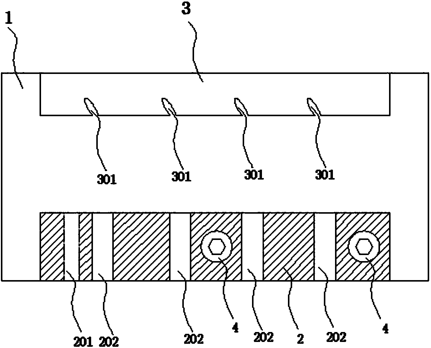 袜机挑针穿线孔加工装置