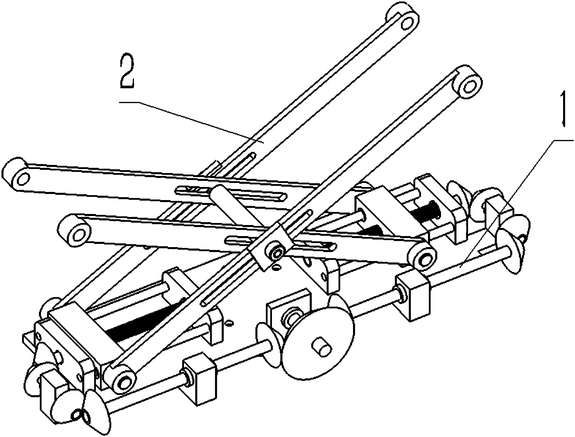 一种多级可调皮带输送机设备的高度调节机构