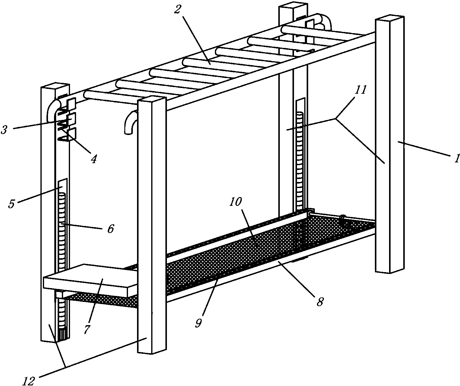 一种安全性高的健身云梯