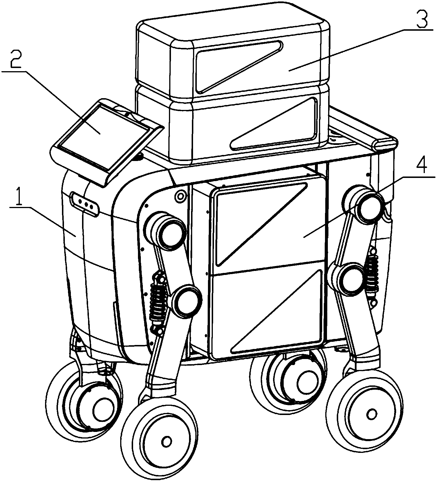 一种模块化的配送机器人
