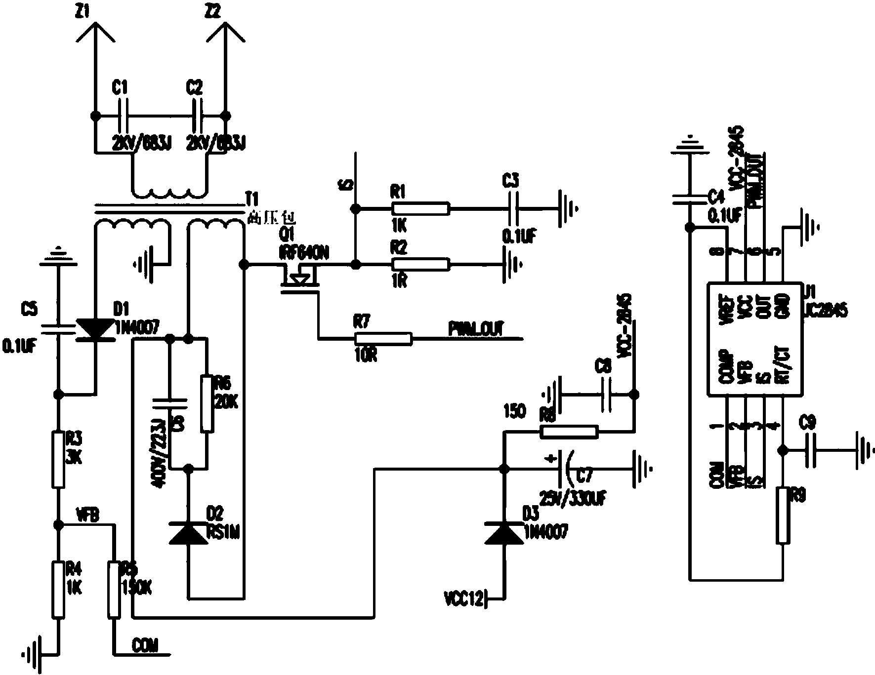 2845b应用电路图图片