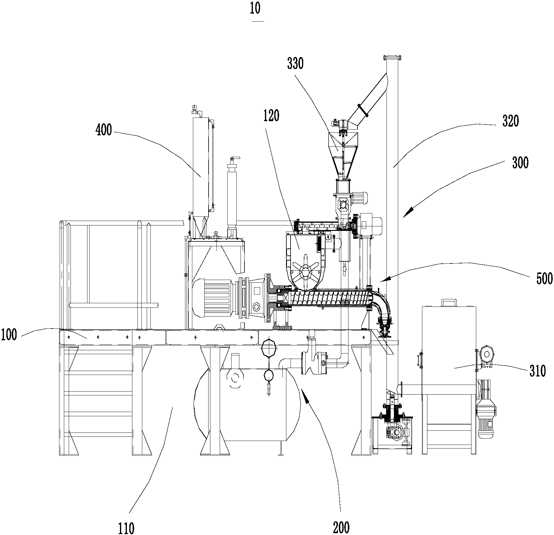 一种真空负压冷挤压机