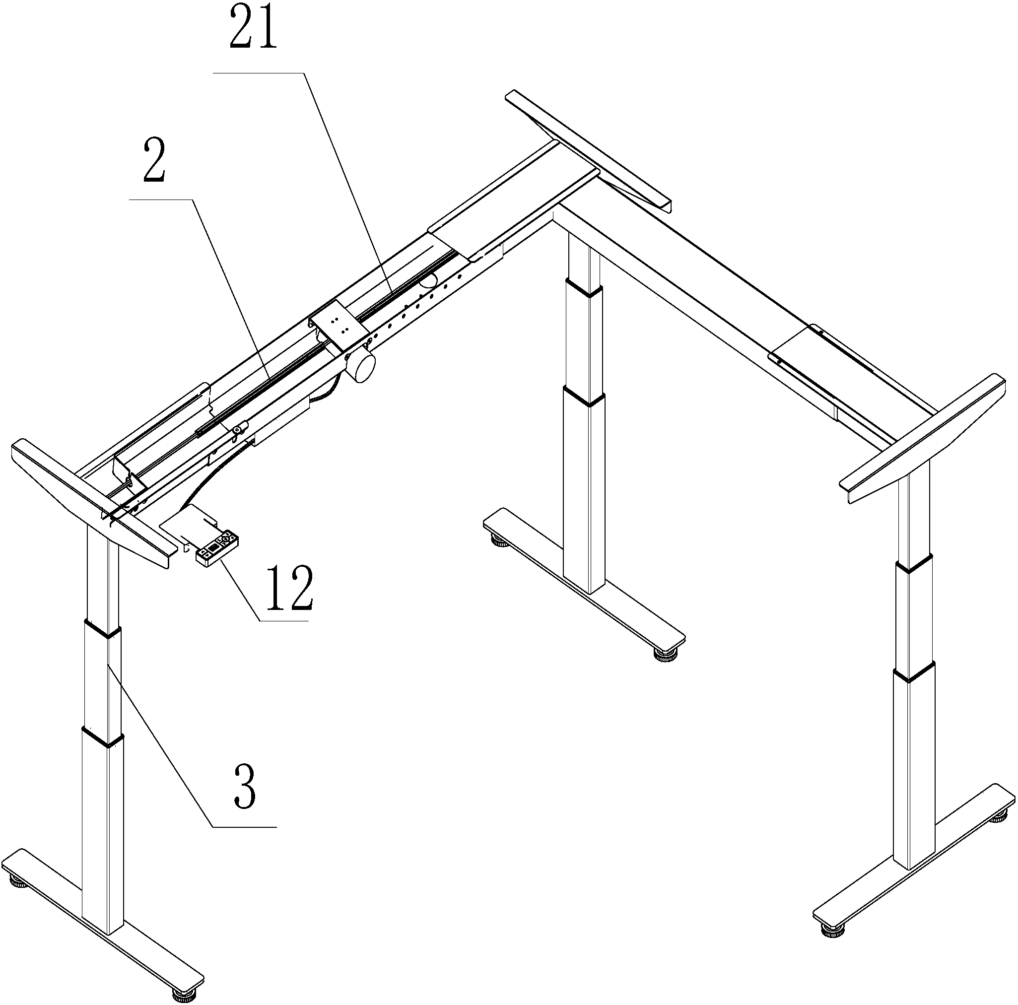 单电机自动升降桌