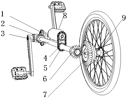 电动自行车传动装置及轴传动的电动自行车