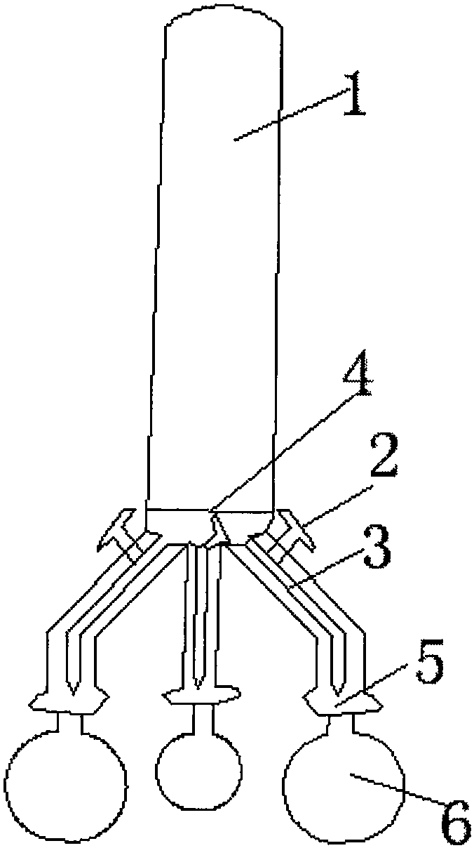 一种实验室用三头磨口层析柱