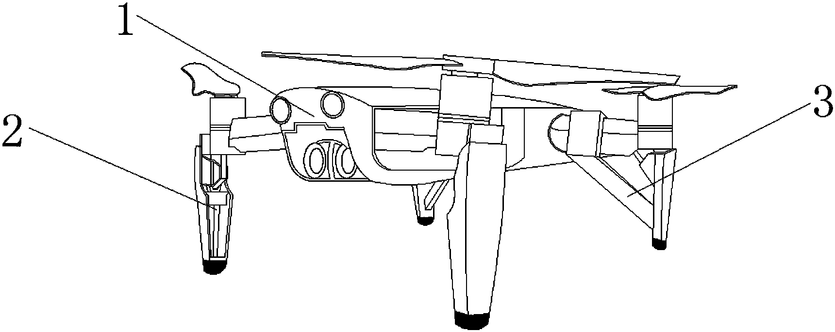 應用於四軸無人機的起落架