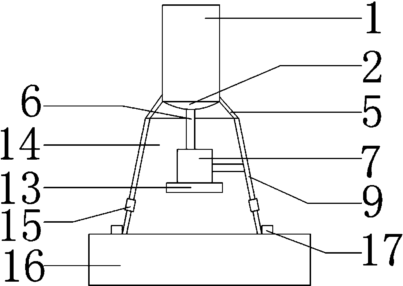 一种塔器专用圆锥形裙式支座