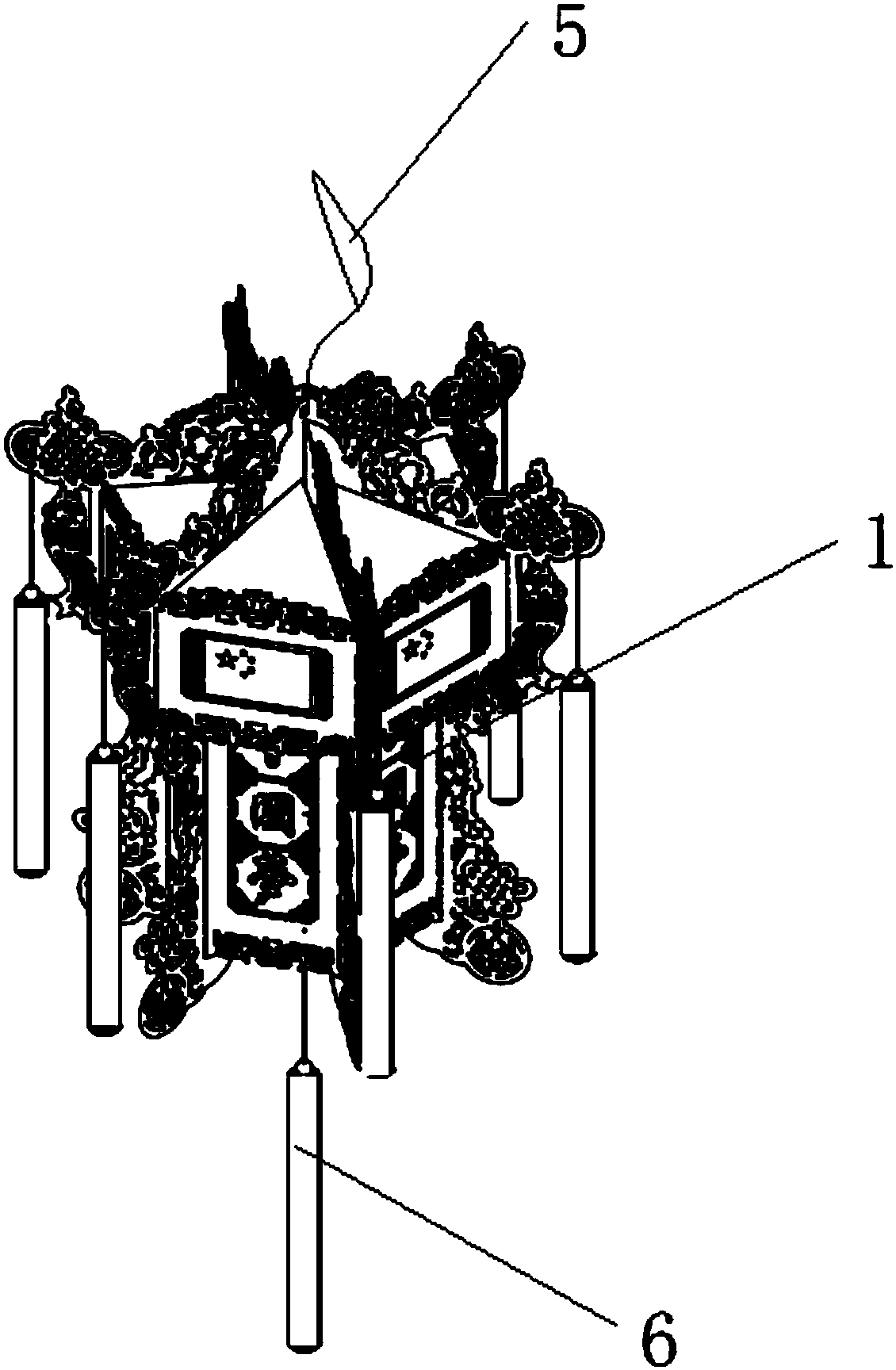 宫灯结构示意图图片