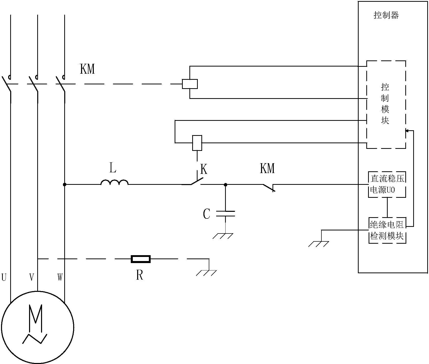 一种煤矿井下电机漏电闭锁装置