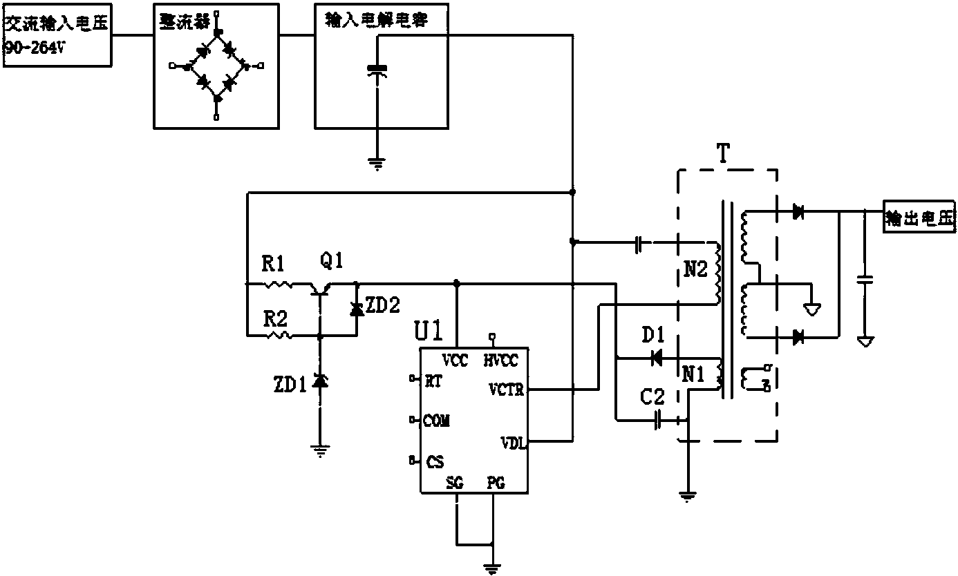 一種開關電源fsfr2100芯片快速啟動電路