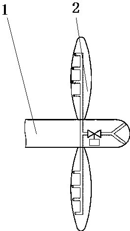 cn208021696u_一种大型船舶螺旋桨叶片有效