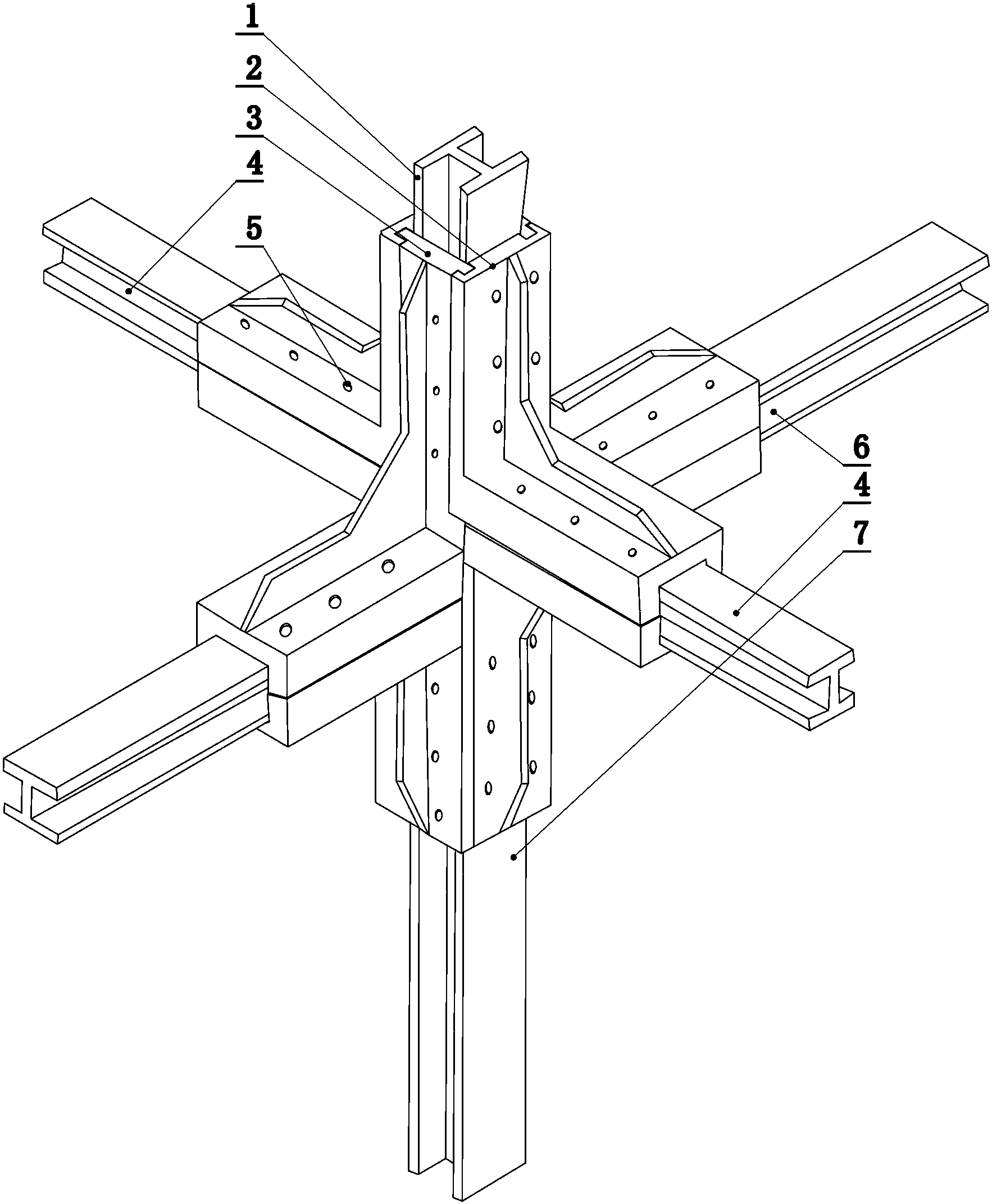 一种装配式钢结构建筑的装配结构