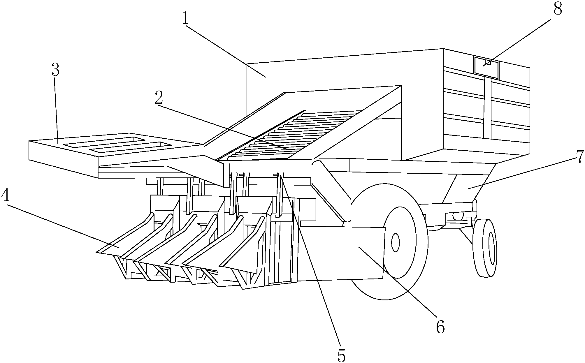 cn208029492u_一种新型的牵引式采棉机有效