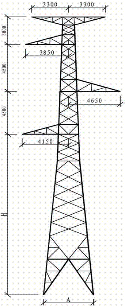 110kv单回路直线换位塔