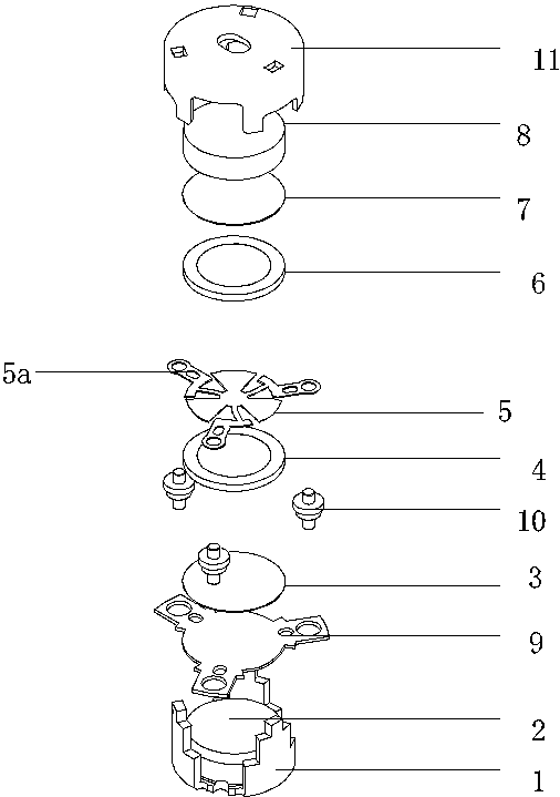 一种具有铆接冲压式壳体结构的环形器