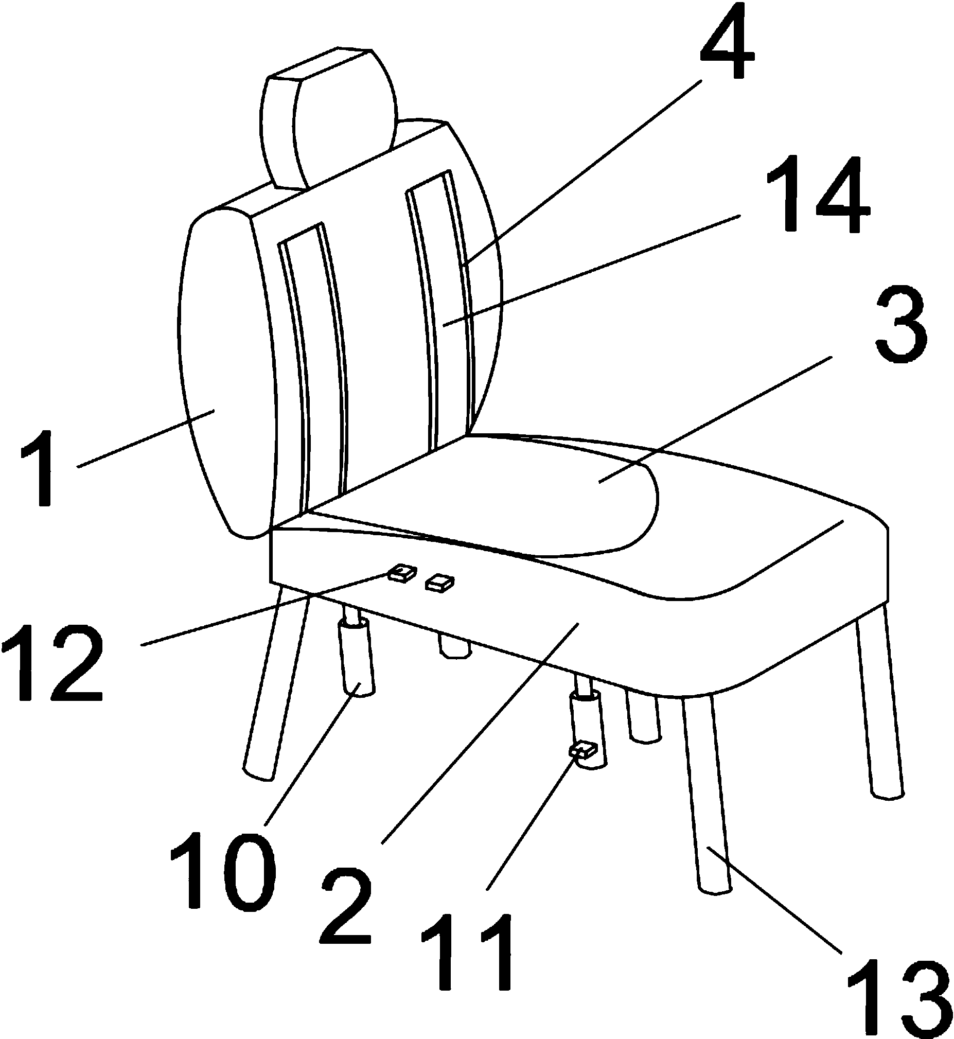 儿童座椅结构图图片