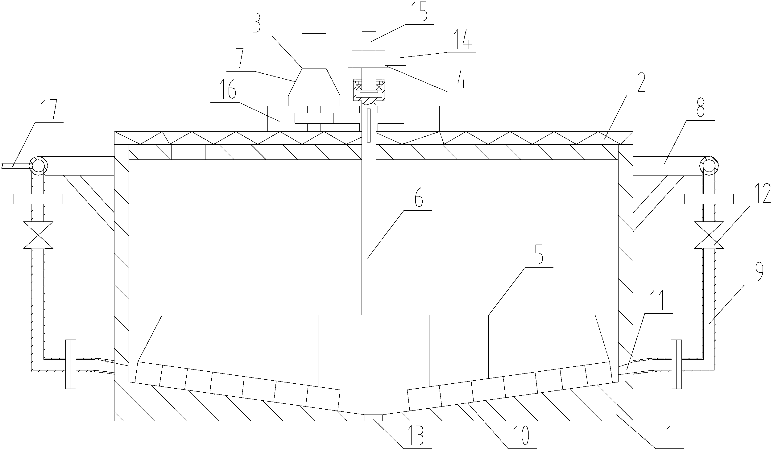 氧化铝沉降槽的结构图图片