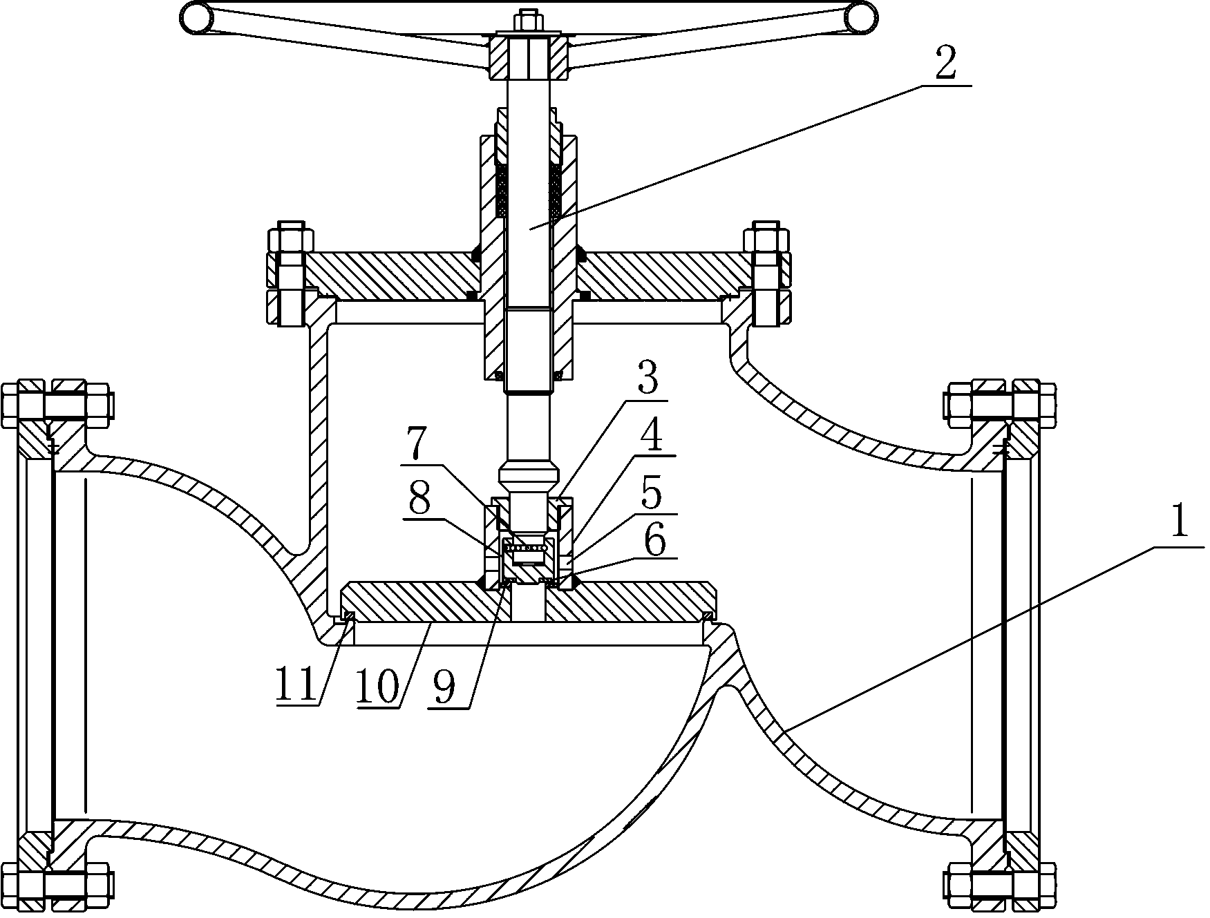 cn208089961u_一种双阀瓣截止阀有效
