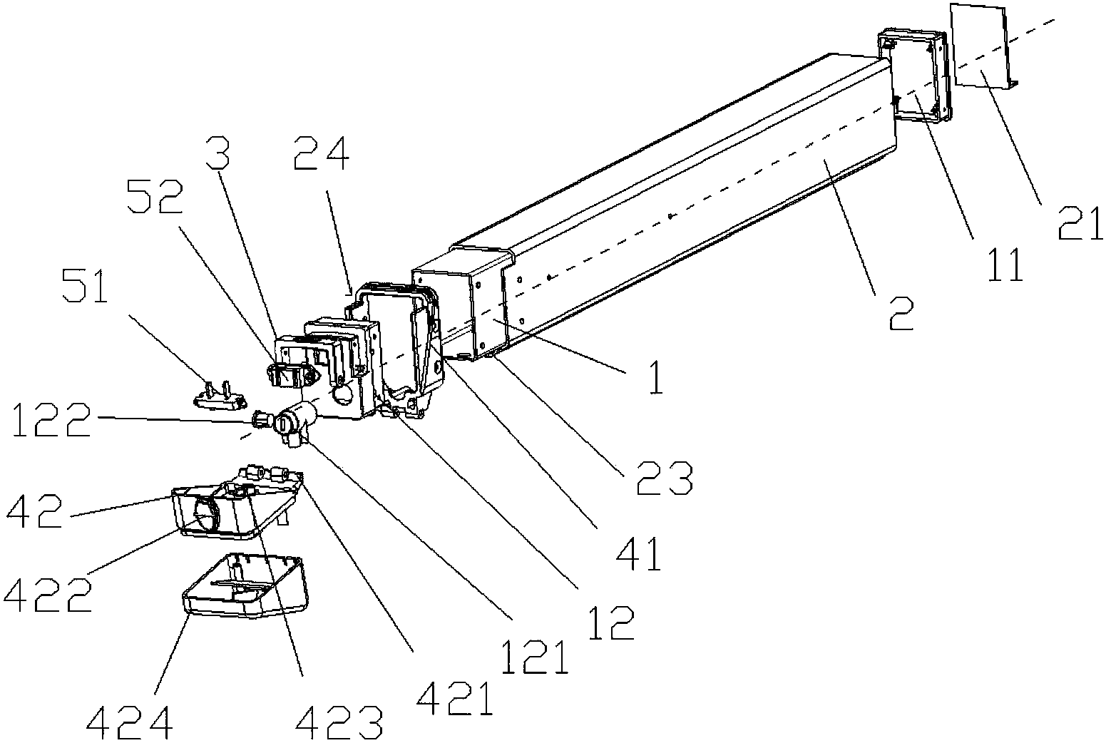 一种电池盒安装结构