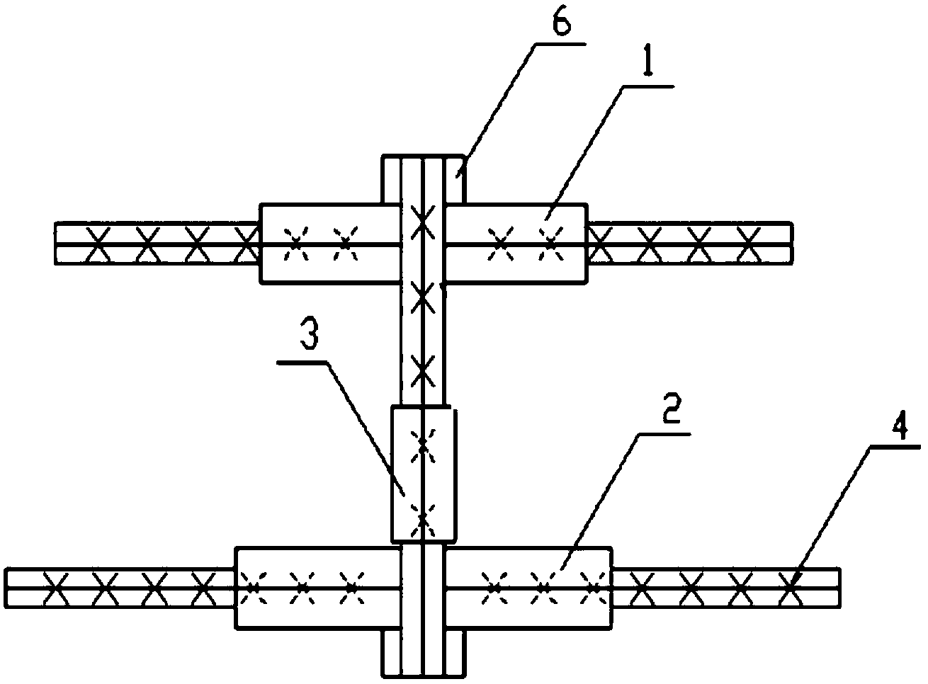 一种用于楔形掏槽角度定位装置
