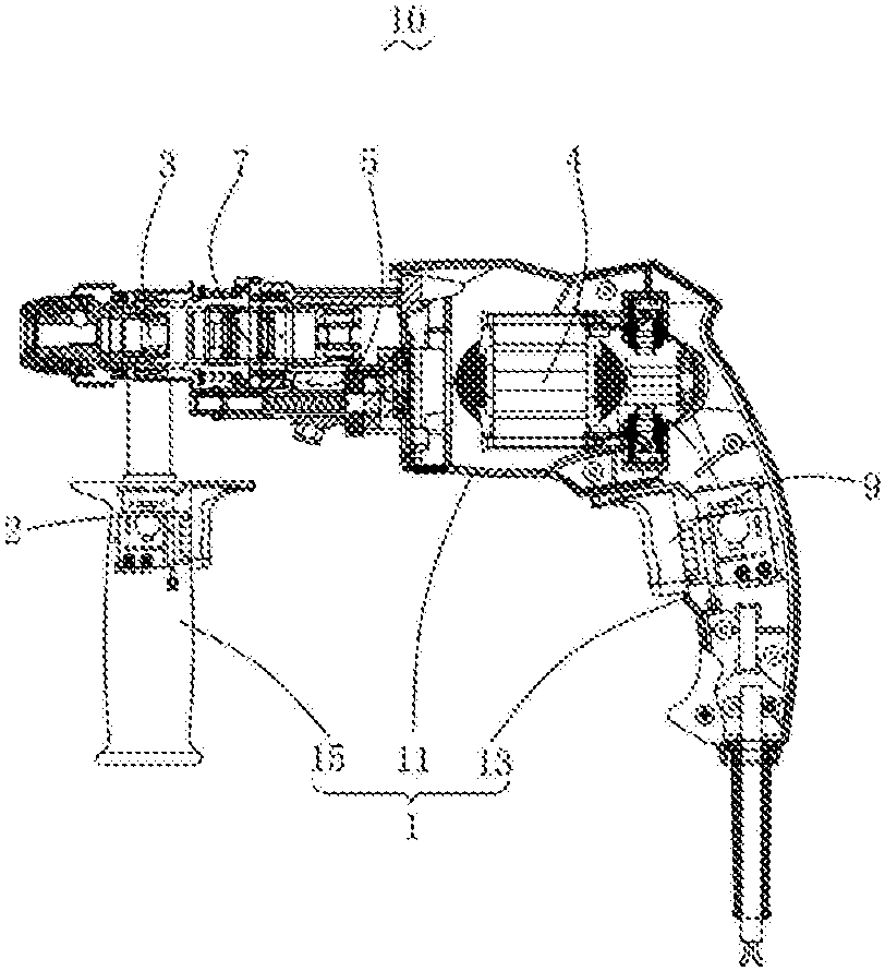 冲击电锤剖面图图片