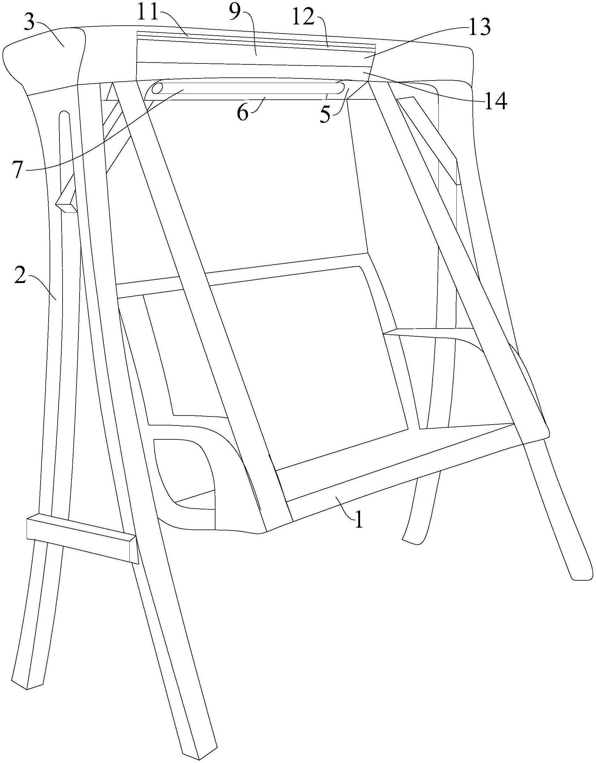 摇摇椅结构图图片