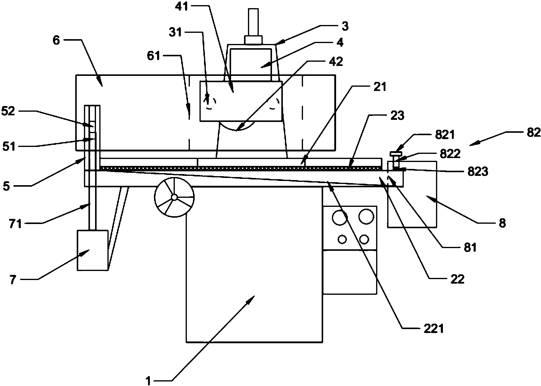 cn208163414u_高防护的平面磨床有效